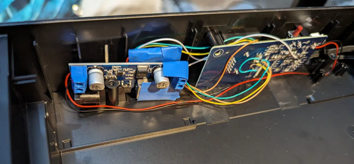 Electronic board of the IKEA Förnuftig with D1 Mini added