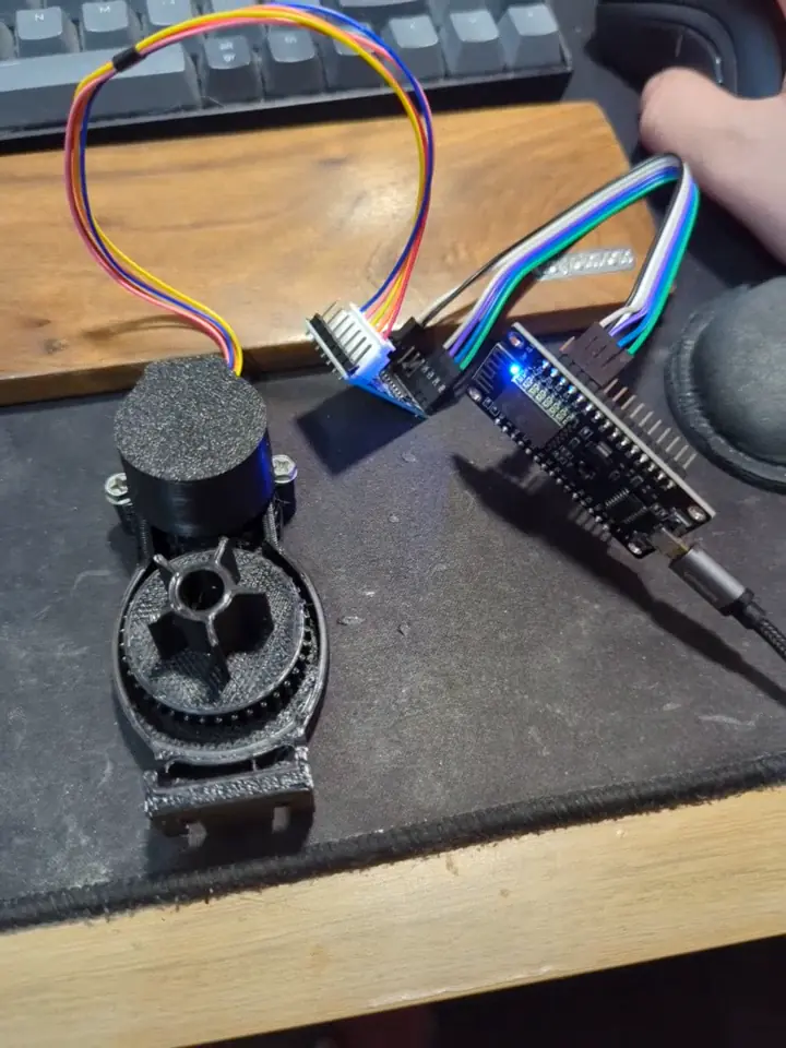 Testing the motor before mounting it