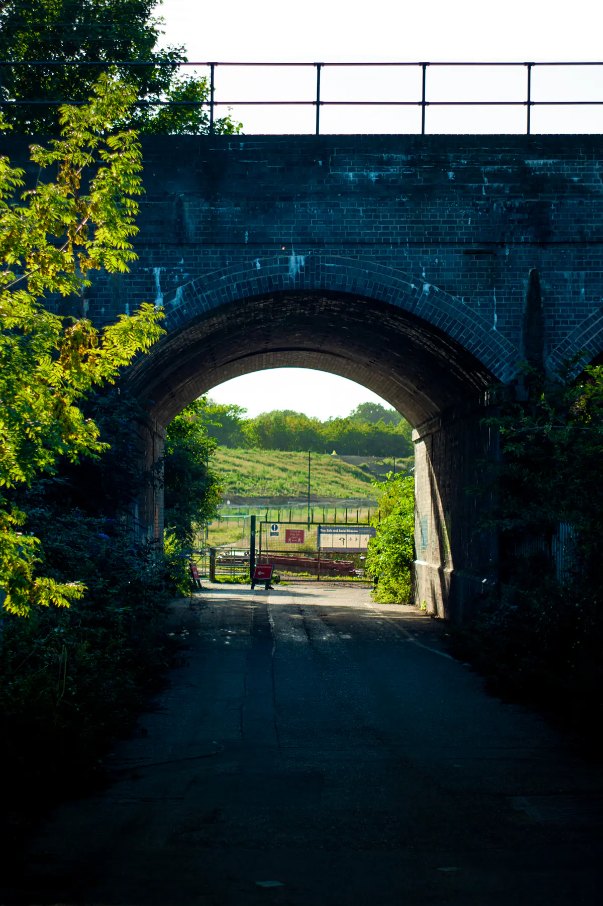 This bridge is brown
